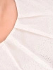 Biała bluzka z rękawami kimono – lekki fason idealny na upalne dni z gumką w pasie 42054