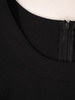 Asymetryczna sukienka z modną falbaną, czarna kreacja w stylu nowoczesnym 19140