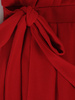 Sukienka damska 18595, czerwona kreacja w kopertowym fasonie.