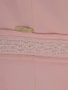 Elegancka długa sukienka pudrowy róż – prosty fason z rozcięciem i wyszczuplającymi przeszyciami 25122