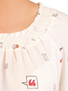Przewiewna bluzka damska w oryginalnym wzorze 32526
