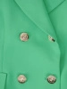 Elegancka zielona sukienka kopertowa midi – pionowe zaszewki wyszczuplające sylwetkę 36236