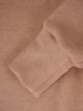 Elegancki sweter damski z golfem prosty beżowy – ciepły fason z kieszeniami na jesień i zimę 39097
