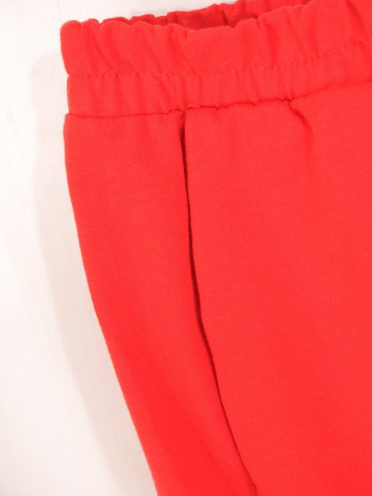 Czerwony dres damski, wygodne spodnie z bluzą zapinaną na zamek 29635