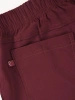 Eleganckie bordowe spodnie damskie dopasowane 7/8 z zamkami – idealne do biura i na lato plus size 34873