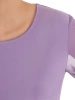 Liliowa sukienka na wesele midi o prostym kroju – elegancki fason z rękawem 3/4 i cyrkoniami 38257