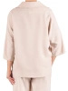 Jasnobeżowa bluzka oversize z rękawami kimono 3/4 – swobodny fason idealny na lato i tuszujący sylwetkę 41996