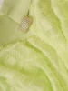 Elegancki kostium damski na wesele w kolorze limonki – kobiecy fason z żakietem i broszką 35742