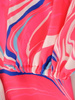 Trapezowa sukienka z falbanami, kreacja z gumkami na rękawach 35560
