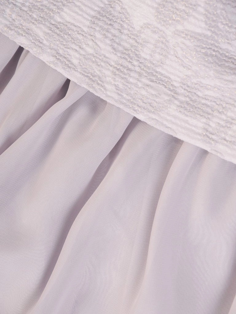 Elegancka sukienka na wesele midi rozkloszowana w kwiaty – wysmuklający fason modelujący talię 30389