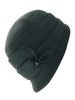 Elegancki kapelusz damski cloche w odcieniu butelkowej zieleni – ciepłe nakrycie głowy na chłodne dni 42434