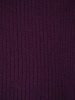 Elegancki fioletowy sweter damski z wiązaniem – luźny krój z zaokrąglonym dołem na jesień 42166