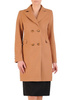 Dwurzędowy płaszcz damski w kolorze beżowym 32208