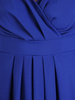 Chabrowa sukienka maxi z szyfonu, kreacja z kopertowym dekoltem 31159