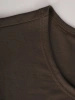 Elegancka bluzka damska khaki z krótkim rękawem – prosty fason z ozdobną kieszonką 11843