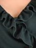 Elegancka sukienka maxi w odcieniu butelkowej zieleni – rozkloszowany krój wysmuklający figurę 29542