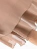 Beżowa sukienka trapezowa midi w tonacji cappuccino – zwiewne rękawy 3/4 i lekki, swobodny krój 29034