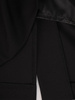 Wieczorowa sukienka z kokardą, czarna kreacja wykończona koronką 23386