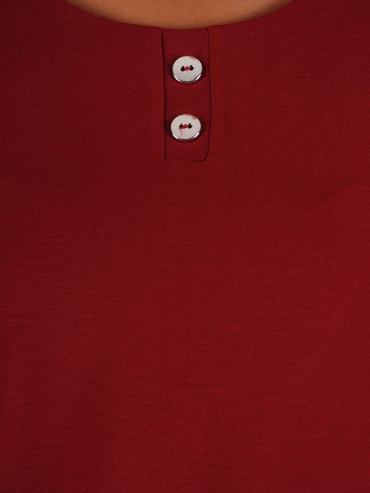 Bawełniana bluzka z luźnymi, podwijanymi rękawami 22099