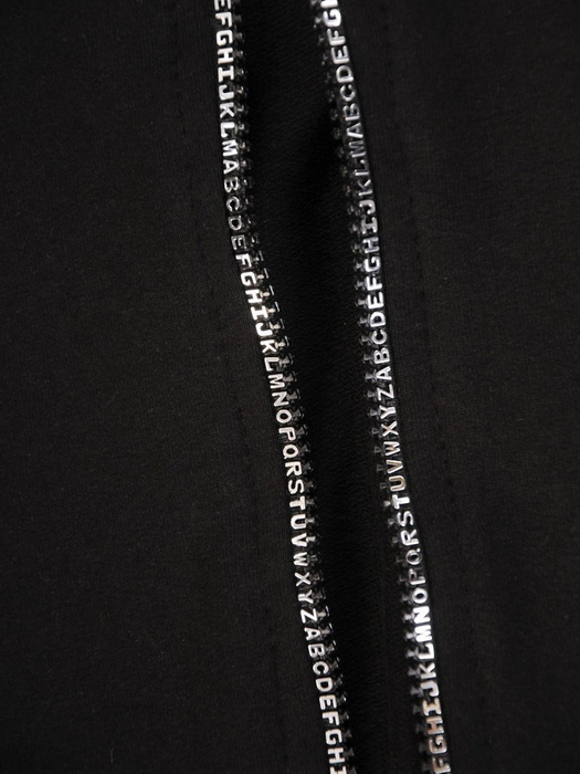 Czarny dres damski, wygodne spodnie z bluzą zapinaną na zamek 29634