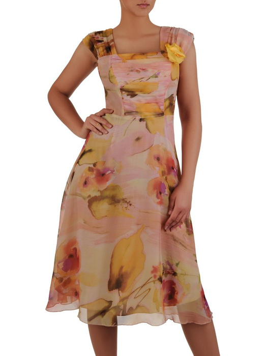 Sukienka damska Giuliana II, zwiewna kreacja z szyfonu.
