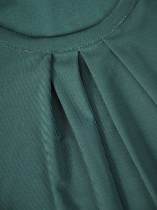 Zielona sukienka z szyfonową narzutką 32784