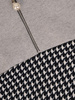 Bawełniany dres damski z oryginalnymi wstawkami w pepitkę 31701