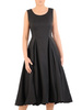 Czarna, rozkloszowana sukienka z bawełny 33536