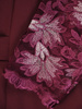 Elegancka sukienka z koronkowymi wstawkami, kreacja z klamrą 31963