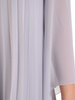 Plisowana sukienka z szyfonu, kreacja w luźnym fasonie 32198