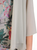 Prosta sukienka z szyfonową narzutką, elegancki komplet wizytowy 29037