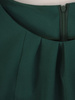 Prosta zielona sukienka z falbankami na rękawach 28322