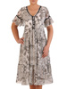 Sukienka w luźnym fasonie, zwiewna kreacja z szyfonu 26156