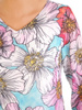 Szyfonowa sukienka w kwiaty z ozdobną falbaną po skosie 32959