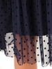 Tiulowa sukienka w groszki, kreacja w rozkloszowanym fasonie 27830