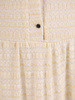 Trapezowa sukienka z falbanami, kreacja z gumkami na rękawach 26998