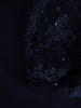 Trapezowa sukienka z koronkowym karczkiem i rękawami 24514