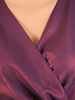 Wieczorowa sukienka kopertowa z połyskującej tkaniny 32861